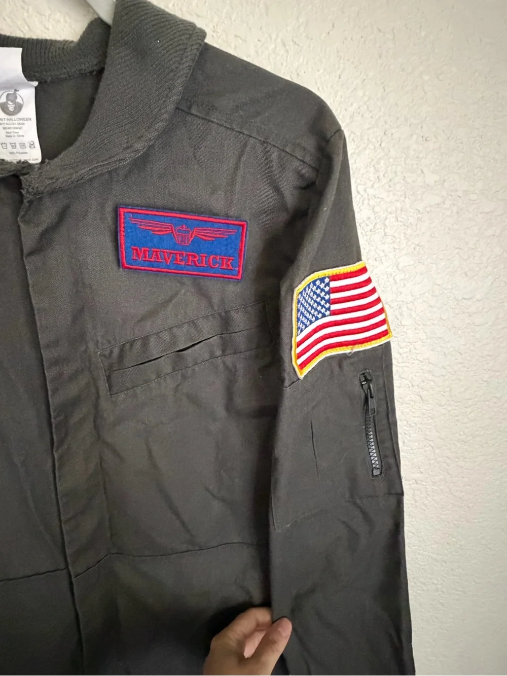 Top Gun Teen Flight Suit Spirit Halloween Costume Maverick - Picture 8 of 11